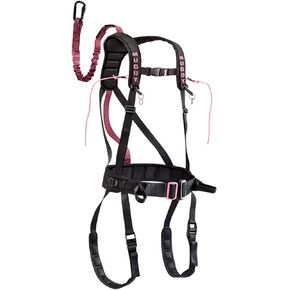 Muddy Women's The Safeguard Treestand Safety Harness Nylon Black and Pink