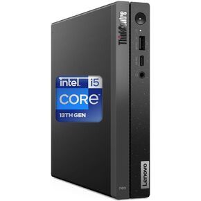 Lenovo V50t Business Tower Desktop Computer, Intel i5-10400, 16GB RAM, 1TB SSD, Wired Keyboard & Mouse, DVD-RW, HDMI, RJ-45, DVI, VGA, Wi-Fi, 2-Monitor Support 4K, Windows 11 Pro, Black