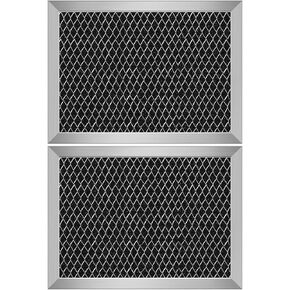 2Pcs Microwave Charcoal Filter Replacement for GE JX81B WB02X10733, Microwave Filter Replacement 8.7" x 6.23" Air Carbon Filter