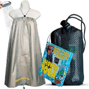 – Wearable Shower Garment, Privacy RV & Camping Shower, Surf Poncho, Shower Tent, or Portable Changing Room