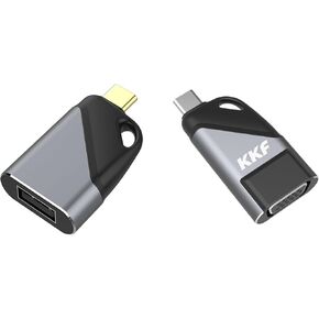 Kkf USB C to VGA with USB A OTG Adapter USB Type C to VGA Male to Male Cable Converter for Mobile Phone, Laptop, Tablet to Connect VGA Projector, Monitor (USB C to VGA+OTG) (USB C to VGA)