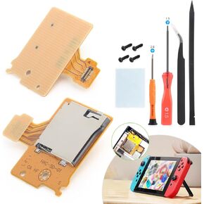 Micro SD Card Reader for Nintendo Switch NS Memory Card Slot Socket HAC-SD-01 Reader Board Replacement Console Accessories Parts with Repair Tools