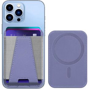 Miroddi لمحفظة MagSafe، حامل بطاقات محفظة مغناطيسية رفيعة لـ MagSafe، محفظة هاتف مغناطيسية جلدية لظهر سلسلة iPhone 15/14/13/12، قوة مغناطيسية معززة، 7 بطاقات بحد أقصى، أرجواني in Kuwait