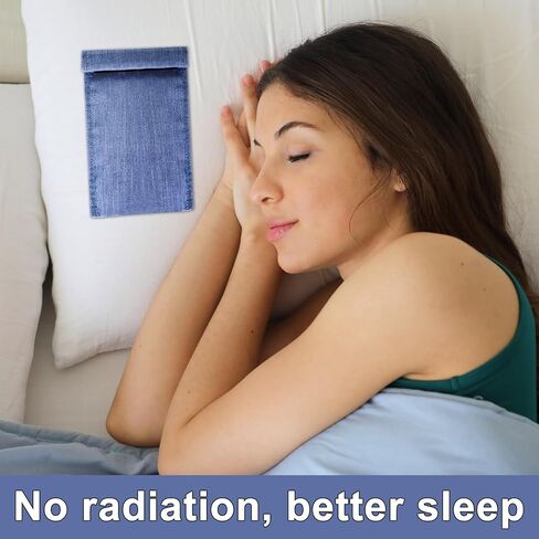 قطعتان من حافظة الهاتف التي تحجب EMF، حافظة درع EMF للهاتف الخلوي حماية من EMF للهاتف الذكي، حافظة هاتف مضادة للإشعاع تحجب الإشارة تناسب معظم الهواتف المحمولة (أزرق) in Saudi Arabia