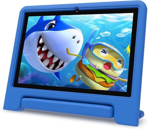 10" Kids Tablet, Newest Android 13, 32GB (Expandable to 128GB), Quad-core, WiFi 6, Bth 5.0, Pre-Installed Parental Controls, Kids Space & Family Link (K109A-B, Blue, 32GB) in Kuwait