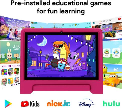 10" Kids Tablet, Newest Android 13, 32GB (Expandable to 128GB), Quad-core, WiFi 6, Bth 5.0, Pre-Installed Parental Controls, Kids Space & Family Link (K109A-B, Blue, 32GB) in Kuwait