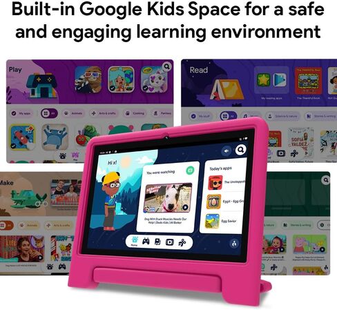 10" Kids Tablet, Newest Android 13, 32GB (Expandable to 128GB), Quad-core, WiFi 6, Bth 5.0, Pre-Installed Parental Controls, Kids Space & Family Link (K109A-B, Blue, 32GB) in Kuwait