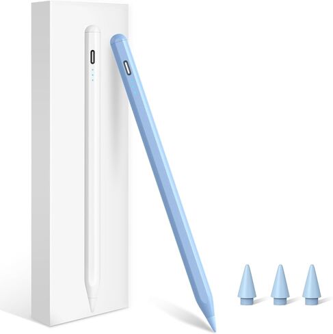Stylus Pen for iPad (2024-2018), Pencil for iPad with Palm Rejection, Compatible with iPad Air 11"/13"(M2)/5/4/3 Gen, iPad Pro 11"/13"(M4)/11/12.9 inch, iPad/10/9/8/7/6 Gen, iPad Mini 5/6/7(A17 Pro) in Saudi Arabia