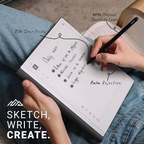 قلم V-Pen EMR Stylus Remarkable 2 بديل مع ممحاة رقمية + 5 نصائح | 4096 حساسية مستوى الضغط ورفض راحة اليد | قلم تحديد رقمي بالإضافة إلى قلم Kindle Scribe وقلم الكمبيوتر اللوحي in Saudi Arabia