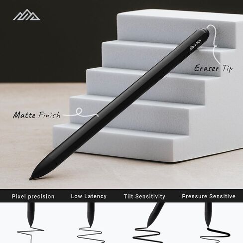 قلم V-Pen EMR Stylus Remarkable 2 بديل مع ممحاة رقمية + 5 نصائح | 4096 حساسية مستوى الضغط ورفض راحة اليد | قلم تحديد رقمي بالإضافة إلى قلم Kindle Scribe وقلم الكمبيوتر اللوحي in Saudi Arabia