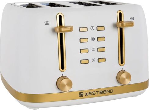 West Bend Timeless 4-Slice Toaster, White Gold in Saudi Arabia