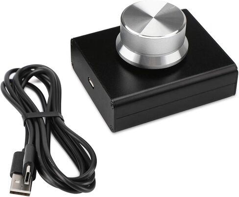 DROK USB Volume Control, PC Computer Speaker Audio Volume Remote Controller Knob with 1-Key Mute Function Support Win7 8 10 XP Mac Vista Android in Kuwait