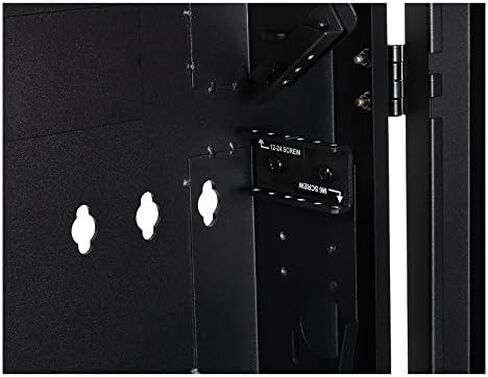 NavePoint 2U Vertical Wall Mount Enclosure, 24.6 inch (625mm) to 27.5 inch (700mm) Depth, Cold-Rolled Steel, Black in Saudi Arabia