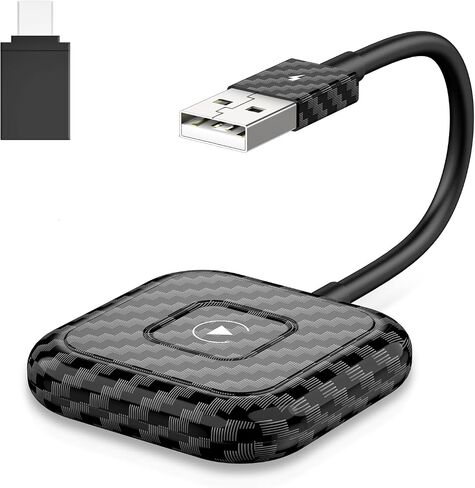 Wireless Carplay Adapter, 2023 Style for Apple OEM Wired CarPlay, Convent Wired to Wireless CarPlay Dongle for Car with USB A/USB C, Wireless Control Plug & Play Easy Setup, THT-020-4 in Saudi Arabia