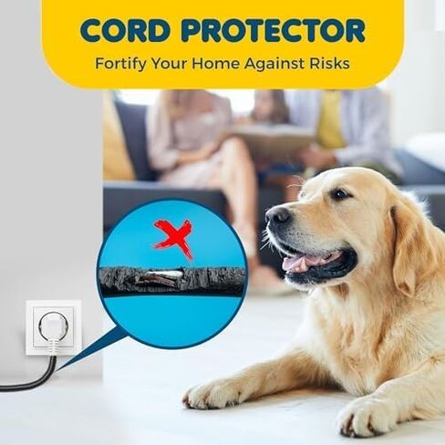 SunGrow Dog and Cat Cord Protector, 3/8 Inch Diameter, Dog, Cat, Ferret Cord Protector from Wire Chew, Cable Protector Tubing, Stop Chewing Cable Management Sleeve (20 Feet) in Saudi Arabia