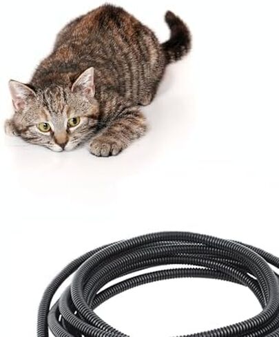 SunGrow Dog and Cat Cord Protector, 3/8 Inch Diameter, Dog, Cat, Ferret Cord Protector from Wire Chew, Cable Protector Tubing, Stop Chewing Cable Management Sleeve (20 Feet) in Saudi Arabia