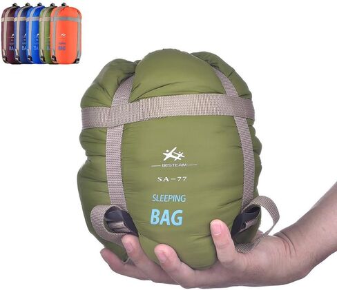 Warm Weather Sleeping Bag - Portable Waterproof Compact Lightweight, Packable for Kids, Teens Adults Camping Backpacking Hiking, Spring Summer Fall in Saudi Arabia
