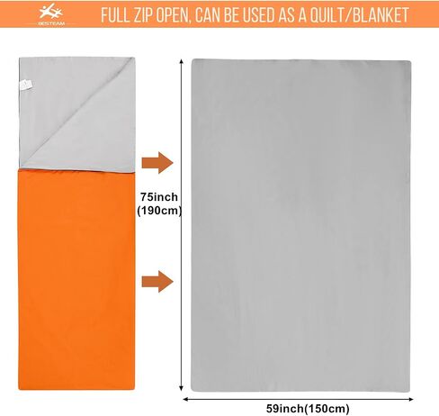 Warm Weather Sleeping Bag - Portable Waterproof Compact Lightweight, Packable for Kids, Teens Adults Camping Backpacking Hiking, Spring Summer Fall in Saudi Arabia
