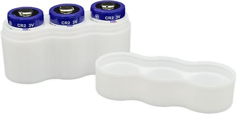 Slimline CR2 Battery Case, Compact Durable TPU Organizer for Travel, Photography & Everyday Carry – 2-Pack (Holds 2 CR2 Batteries) in Saudi Arabia