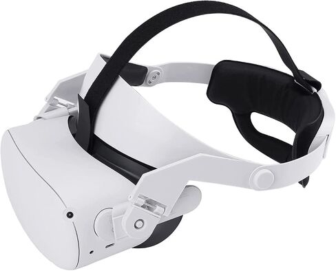 حزام النخبة لـ Oculus Quest 2، حزام هالة قابل للتعديل لـ Oculus Quest 2، حزام رأس بديل لـ Oculus Quest 2 لتعزيز الدعم وتقليل ضغط الرأس، لمسة مريحة في الواقع الافتراضي in Saudi Arabia