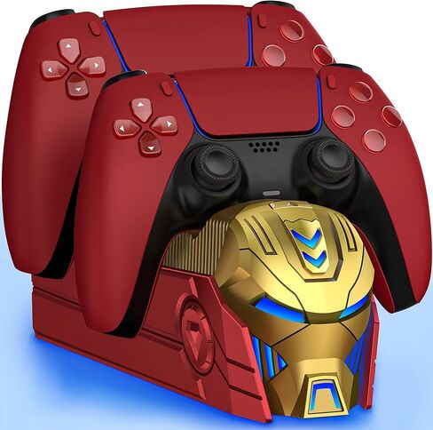 PS5 Controller Accessories Charging Station for Dua-Sense/Edge Controller, PS5 Controller Charging Station Incl. Dual Fast Charging Dock, LED Light, Cool Design PS5 Controller Charger in Saudi Arabia