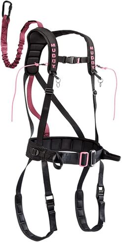 Muddy Women's The Safeguard Treestand Safety Harness Nylon Black and Pink in Saudi Arabia