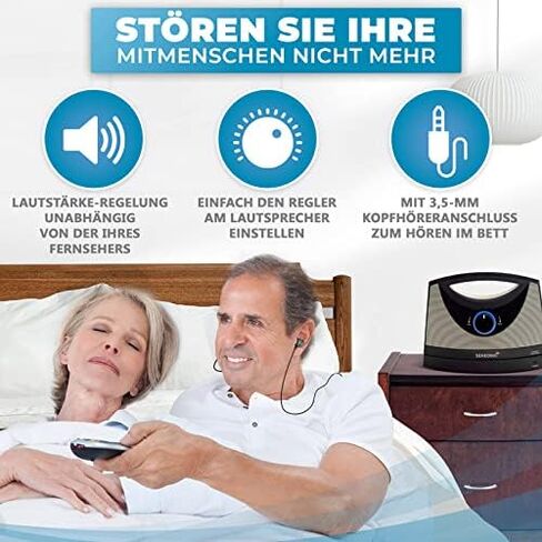 SEREONIC Portable Wireless Speakers for Smart TV - Ideal for TV Watching Without The Blaring Volume - Designed for Hard of Hearing, Elderly, and Seniors - 100ft Range in Kuwait