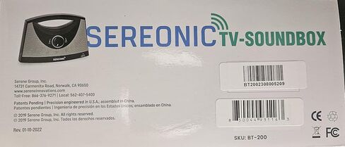 SEREONIC Portable Wireless Speakers for Smart TV - Ideal for TV Watching Without The Blaring Volume - Designed for Hard of Hearing, Elderly, and Seniors - 100ft Range in Kuwait