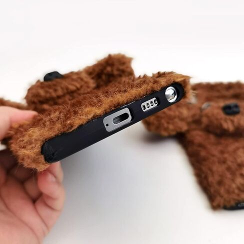 Losin متوافق مع Galaxy S24 Ultra Case لطيف القطيفة فروي الكلب حالة الهاتف للنساء الفتيات جرلي 3D الكرتون Kawaii حالة لينة TPU غطاء واقي مقاوم للصدمات، أبيض in Saudi Arabia
