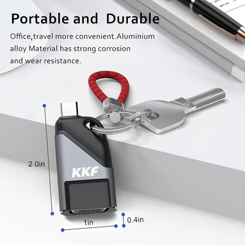 Kkf USB C to VGA with USB A OTG Adapter USB Type C to VGA Male to Male Cable Converter for Mobile Phone, Laptop, Tablet to Connect VGA Projector, Monitor (USB C to VGA+OTG) (USB C to VGA) in Saudi Arabia