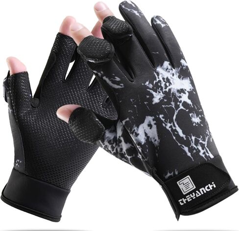 Winter Fingerless Fishing Gloves for Men & Women, Windproof Cold Weather Touchscreen Cycling Gloves for Photography Ski Driving in Saudi Arabia