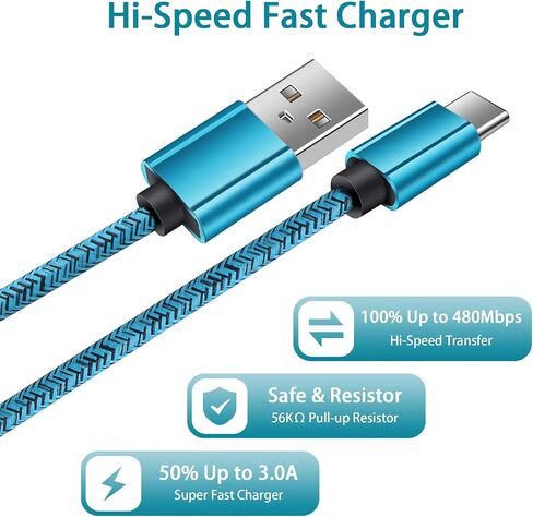 كابل شاحن USB من النوع C 3FT 2 حزمة لهاتف iPhone 15 Pro Max Plus، سلك شحن قصير للسيارة هاتف أندرويد سريع لهاتف Samsung Galaxy S24 A15 A25 S23 S22 S21 S20 FE Ultra A54 A14 A13 A05s A53 Z Fold 5 Flip 5 in Kuwait