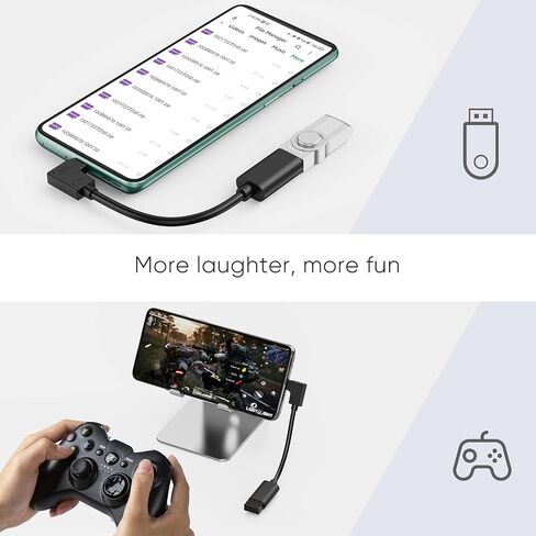محول CableCreation من النوع C إلى USB 3.0، محول كابل USB C ذكر 90 درجة إلى USB A أنثى OTG، متوافق مع MacBook Pro وSamsung Note 8 وDell XPS 15 وما إلى ذلك، 15 سم/أسود in Saudi Arabia