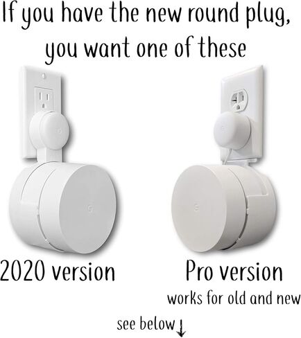 Dot Genie Google WiFi [Old Rectangular Plug – NOT Current Round Plug] Outlet Holder Mount Stand: No Messy Screws! (1-Pack) in Saudi Arabia