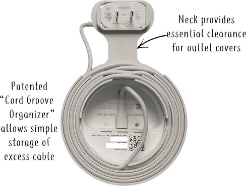 Dot Genie Google WiFi [Old Rectangular Plug – NOT Current Round Plug] Outlet Holder Mount Stand: No Messy Screws! (1-Pack) in Saudi Arabia