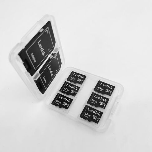 Factory Wholesale Micro SD Card 64GB U3 Pack of 6 in Bulk MicroSDXC UHS-I C10 with SD Adapter Produced by Authorized Licencee(64GB U3) in Saudi Arabia