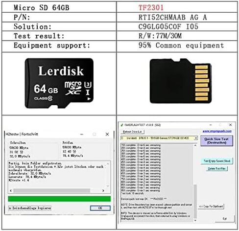 Factory Wholesale Micro SD Card 64GB U3 Pack of 6 in Bulk MicroSDXC UHS-I C10 with SD Adapter Produced by Authorized Licencee(64GB U3) in Saudi Arabia