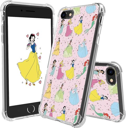 Oqplog Dishini Princess TPU Case for iPod Touch 5/6/7 Cartoon Clear Cute Girly Character Fun Cases for Girls Kids Boys Teens,Kawaii Soft Unique Cool Funny Phone Cover for iPod Touch 5/6/7 4 Inches in Saudi Arabia