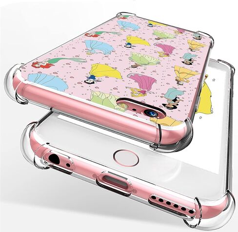 Oqplog Dishini Princess TPU Case for iPod Touch 5/6/7 Cartoon Clear Cute Girly Character Fun Cases for Girls Kids Boys Teens,Kawaii Soft Unique Cool Funny Phone Cover for iPod Touch 5/6/7 4 Inches in Saudi Arabia