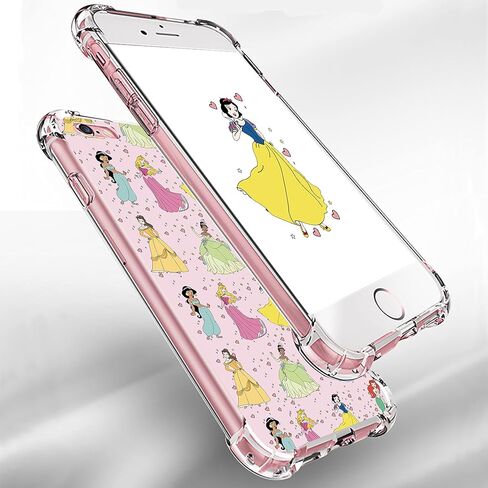 Oqplog Dishini Princess TPU Case for iPod Touch 5/6/7 Cartoon Clear Cute Girly Character Fun Cases for Girls Kids Boys Teens,Kawaii Soft Unique Cool Funny Phone Cover for iPod Touch 5/6/7 4 Inches in Saudi Arabia