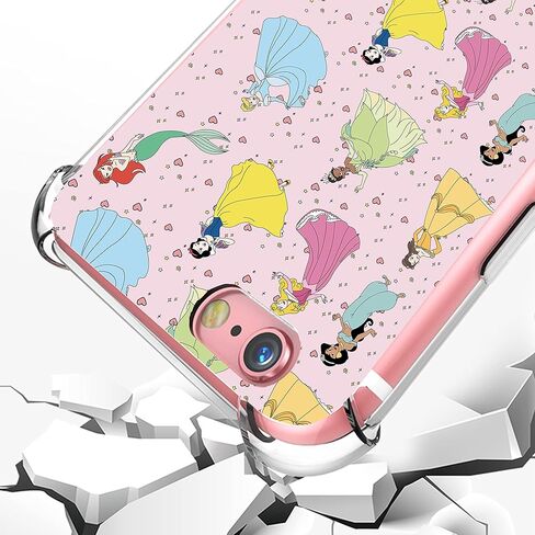 Oqplog Dishini Princess TPU Case for iPod Touch 5/6/7 Cartoon Clear Cute Girly Character Fun Cases for Girls Kids Boys Teens,Kawaii Soft Unique Cool Funny Phone Cover for iPod Touch 5/6/7 4 Inches in Saudi Arabia
