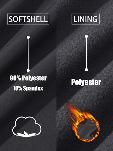 سترات TACVASEN الرجالية التكتيكية معاطف خفيفة الوزن مبطنة بالصوف الناعم مع جيوب مقاومة للماء للتنزه في الهواء الطلق in Kuwait