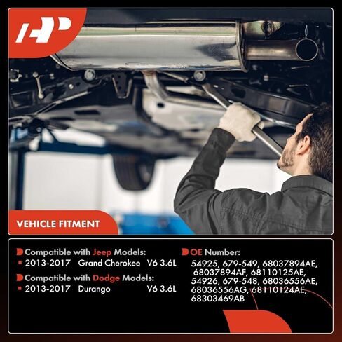 A-Premium Left Catalytic Converter Kit Direct-Fit Compatible with Jeep WK2 Series Grand Cherokee 2013-2019 3.6L & Dodge Durango 2013-2019 3.6L, EPA Compliant, Replace# 68036556AE in Kuwait