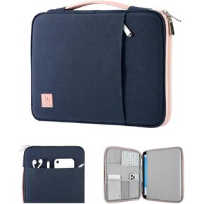 9-11" Tablet Sleeve Organizer Carrying Case with Handle for iPad 10th Gen 10.9", iPad 9/8/7th 10.2, iPad Air 11", iPad Pro 11", iPad Air5/4 10.9, Galaxy Tab A9+ Plus 11", Indigo & Pink in Kuwait