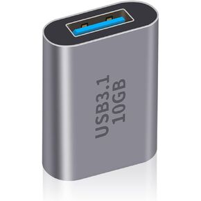 Duttek USB C Female to USB Female Adapter 3.1 Gen2, USB C Female to USB A Female Adapter, USB 3.1 A to USB Type C Adapter Double-Sided 10 Gbps Support Data Sync and Charging for Laptop, PC etc 1Pack