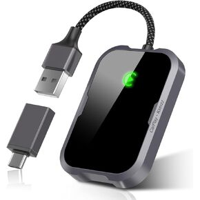 Wireless Carplay Adapter - Mini Car Play Wireless Adapter, Converts Factory Wired to Wireless Carplay Dongle, Plug & Play Carplay Adapter Compatible with Apple iPhone 6+/iOS10+ & Cars Built-in CarPlay