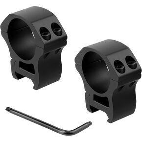 30mm Scope Rings, High Precision Picatinny Scope Rings, Medium Profile Scope Mount Rings Fit 21mm Picatinny Rails, 1.10 inch Center Height Scope Ring for 30mm Diameter Scope Tube, 2PCS