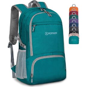 ZOMAKE Lightweight Packable Backpack 30L - Foldable Hiking Backpacks Water Resistant Compact Folding Daypack for Travel(Black)