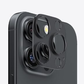 for iPhone 16 Pro Max/iPhone 16 Pro Camera Lens Protector, Not Easy to Break,Strong Adsorption, 1:1 Keep Original Lens Design,Tempered Glass Rear Camera Screen Cover-2 Pack, Rose Gold