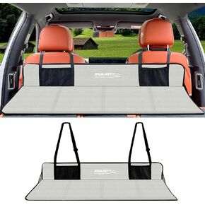 EULANT Foldable Car Back Seat Extender,Car Rear Seat Mattress Extension Plate,Increase Travel Trunk Space and Car Mattress Space for SUV,Trunk,Tesla Model Y/3 and Other